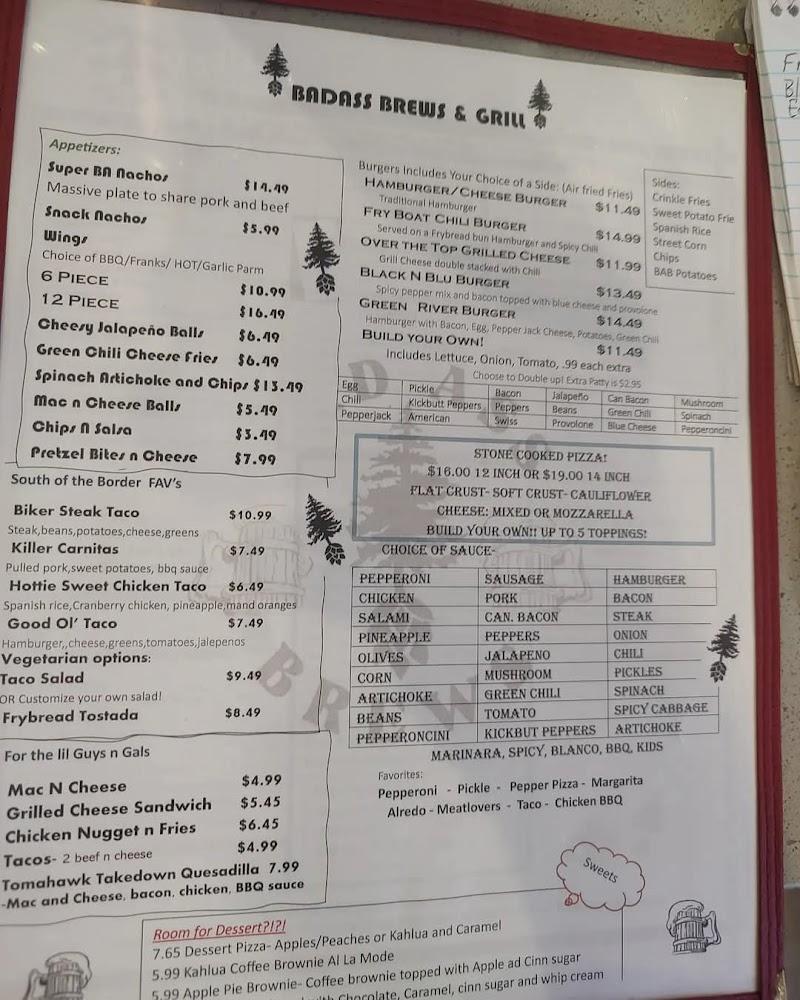 Badass Brews Menu image 4